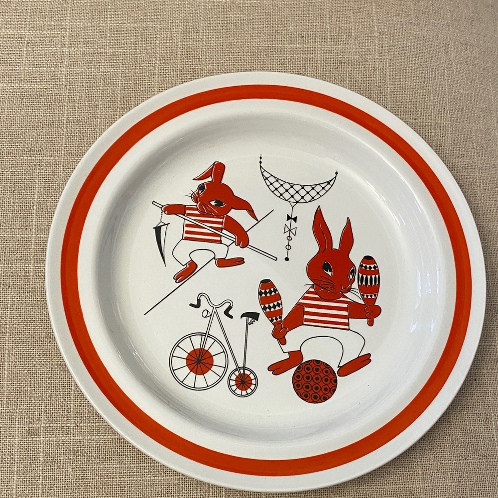Arabia Finland “Sirkus ” 8” plate vintage